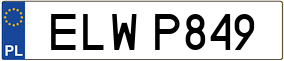 Trailer License Plate